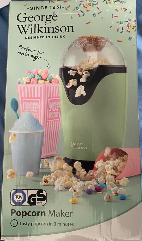 Nieuw! George Wilkinson Popcornmaker - Groen, Ophalen of Verzenden, Nieuw