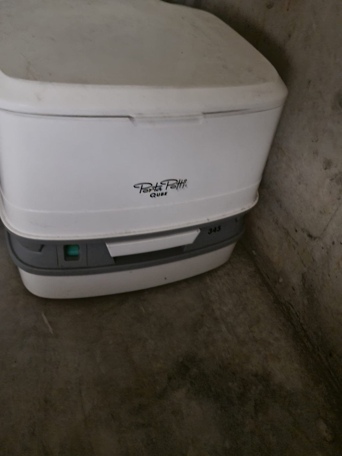 Thetford Porta Potti Qube 345 draagbaar toilet, Ophalen of Verzenden, Gebruikt