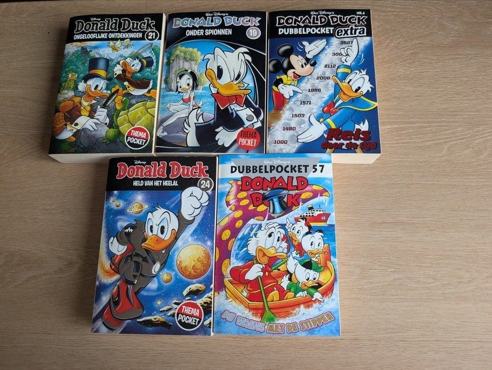 Donald Duck mooie disney pockets Dubbelpockets zgan, Boeken, Meerdere stripboeken, Ophalen of Verzenden, Zo goed als nieuw