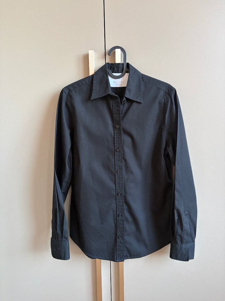 Rhune zwarte Lucia blouse van 100% katoen. Maat 38, Maat 38/40 (M), Rhune, Verzenden, Zwart