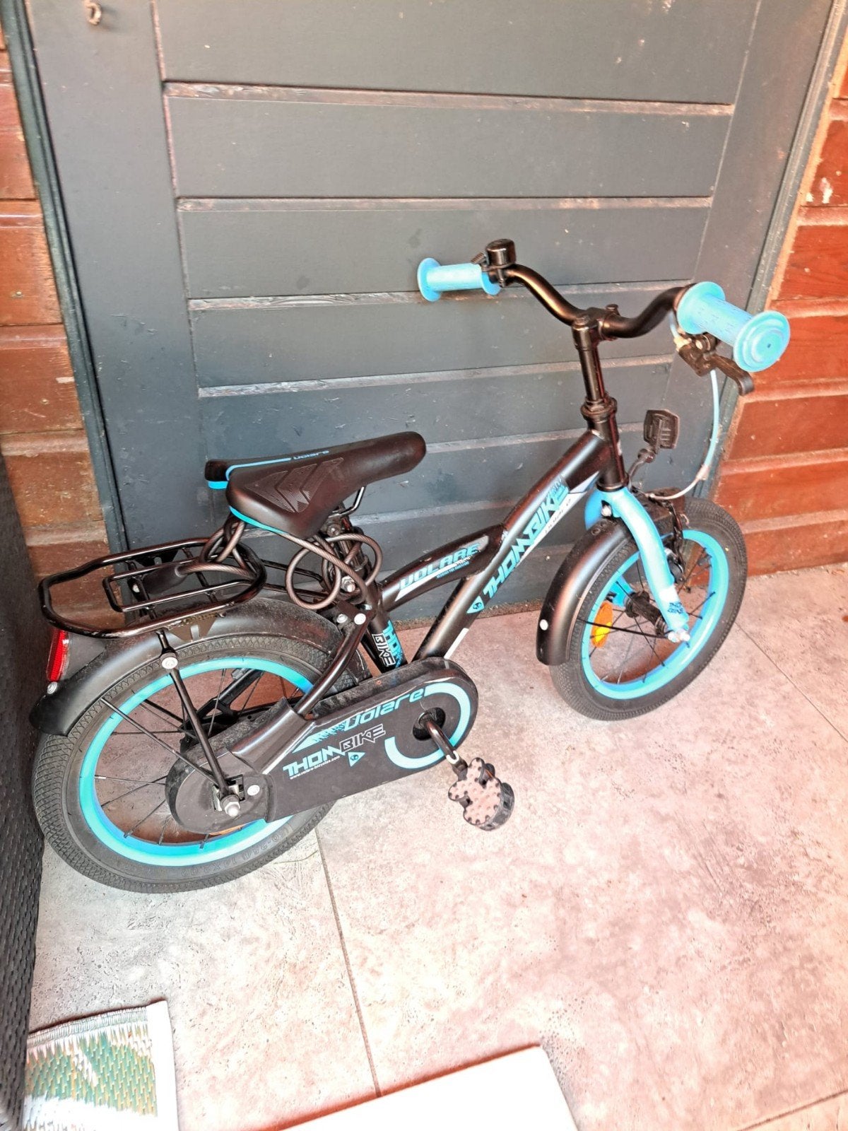 Kinderfiets Volare Thombike 14 inch met zijwieltjes, Terugtraprem, Zijwieltjes, Gebruikt, Ophalen of Verzenden
