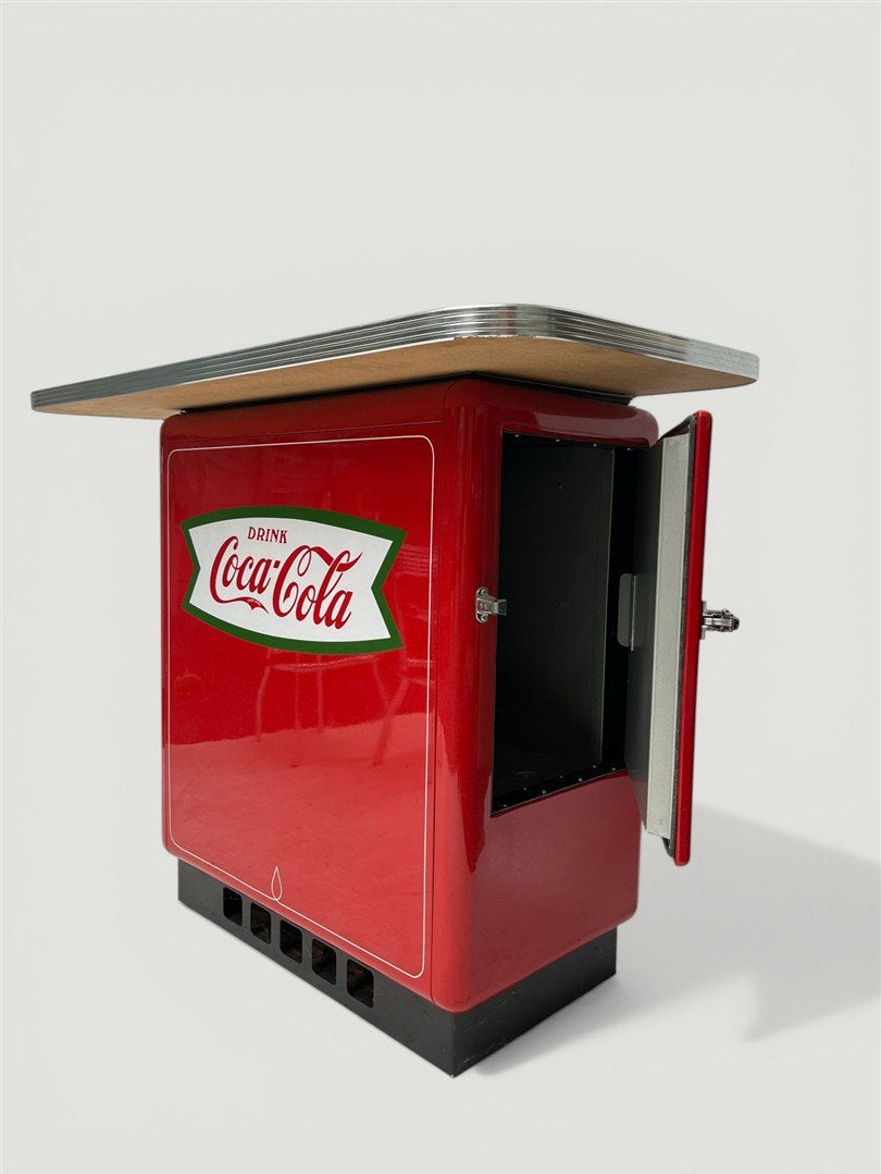 Prachtige oude Coca Cola Fishtail Koelkast - Bar - Statafel, Ophalen, Gebruikt
