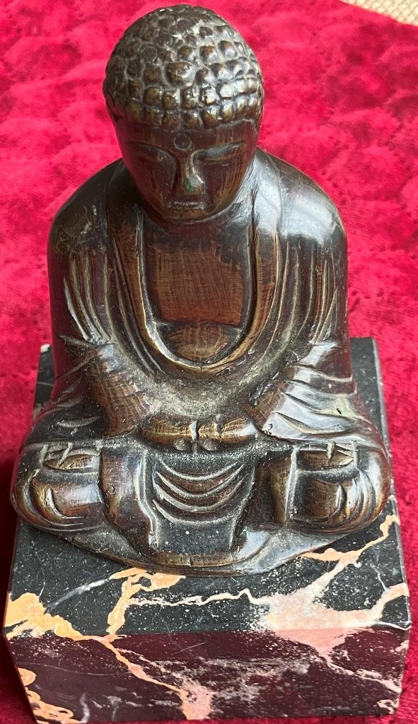 Bronzen Japanse Boedhha van Kamakura ca. 1910, Verzenden, Brons