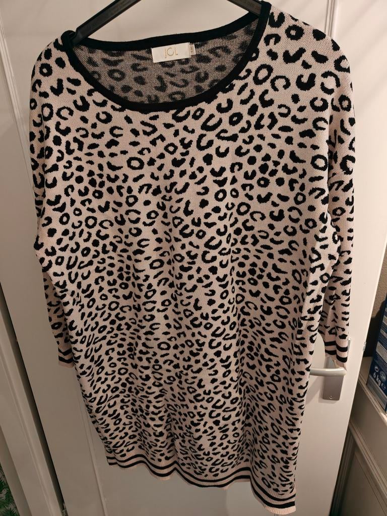 Panter jurk maat 48, Ophalen of Verzenden, Zo goed als nieuw, Bruin, Jurk
