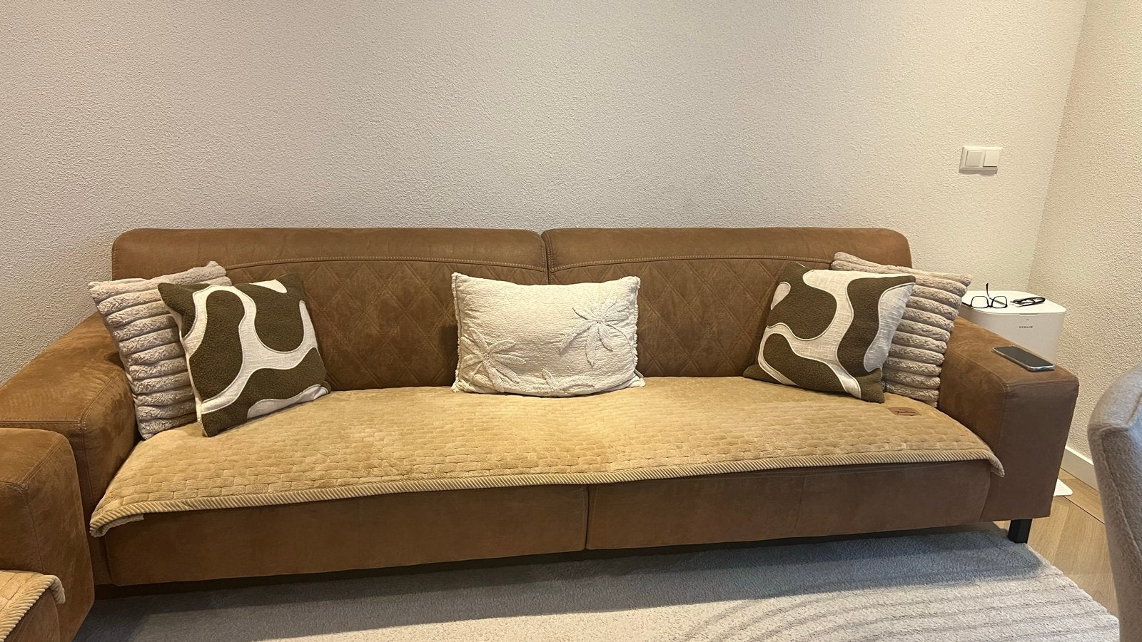 Mooi en goed onderhouden bankstel te koop, 250 tot 300 cm, Ophalen of Verzenden, Zo goed als nieuw, Rechte bank