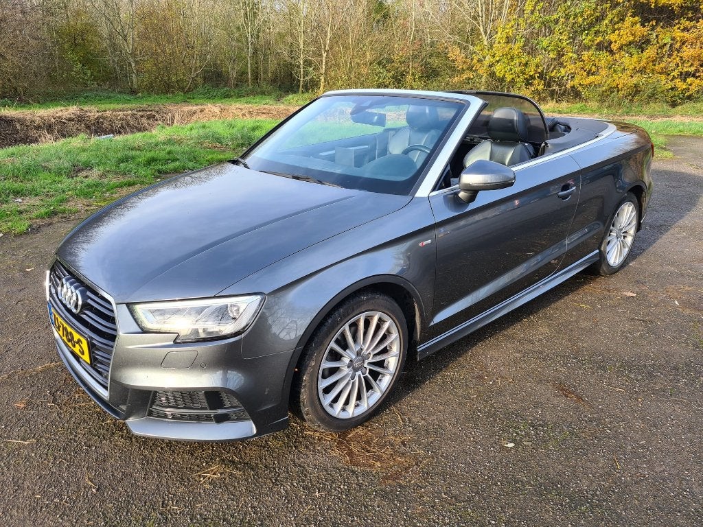 model 2017 Audi A3 1.4 TFSI 110kW 150 pk 3x S-line CoD, 730 kg, Cabriolet, 4 stoelen, Zwart