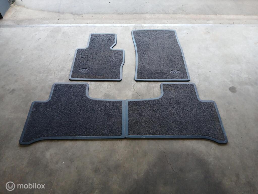 Matten set Range Rover Vloermatten Vogue Blauw Stof Vloer, Land Rover, Ophalen of Verzenden, Gebruikt, Land Rover