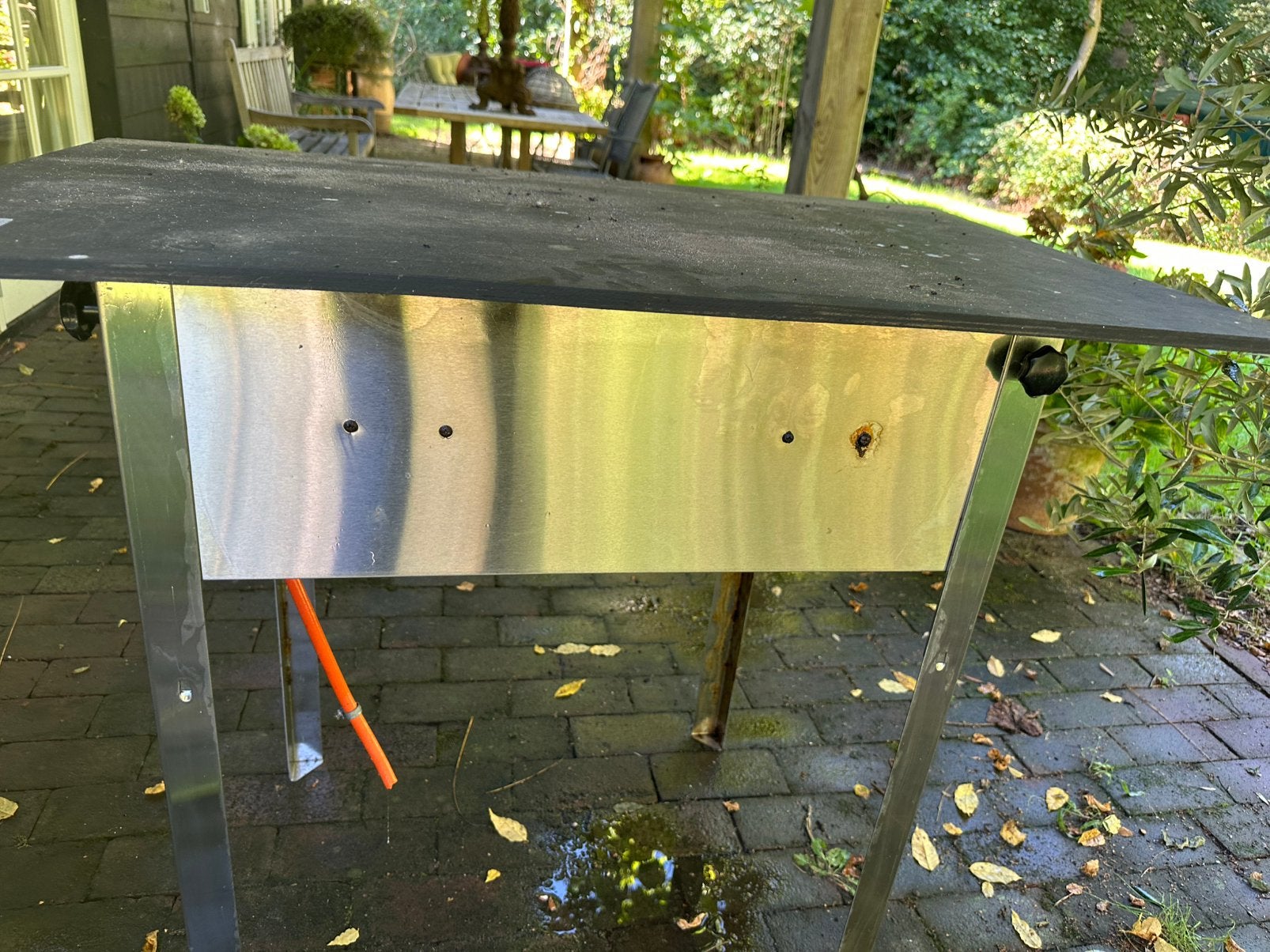 Gratis gas BBQ RVS, Ophalen, Gebruikt