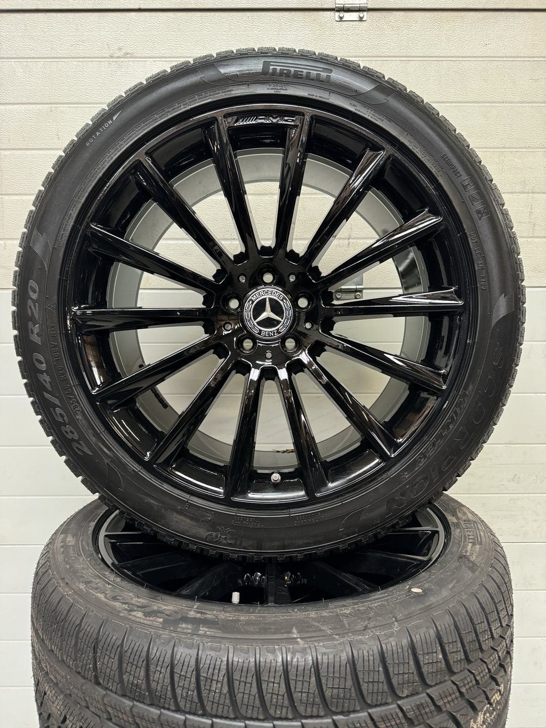 NIEUW 20’’MERCEDES GLC AMG KLASSE VELGEN WINTERBANDEN ORIG, 255 mm, -, -, Banden en Velgen