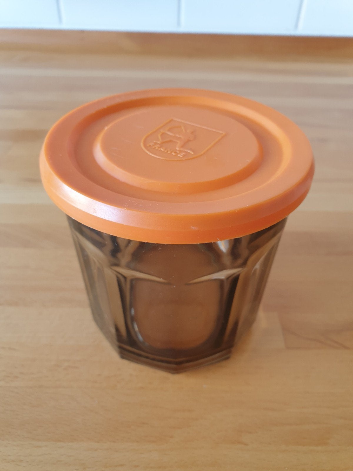 Arcopal France glazen voorraad pot, Huis en Inrichting, Ophalen, Gebruikt, Glas, Pot, Bus of Blik