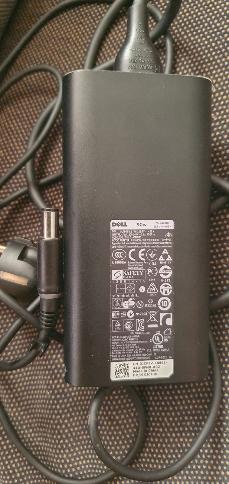 Dell 90W AC Adapter Oplader (DA90PM130), Ophalen of Verzenden, Gebruikt, Dell