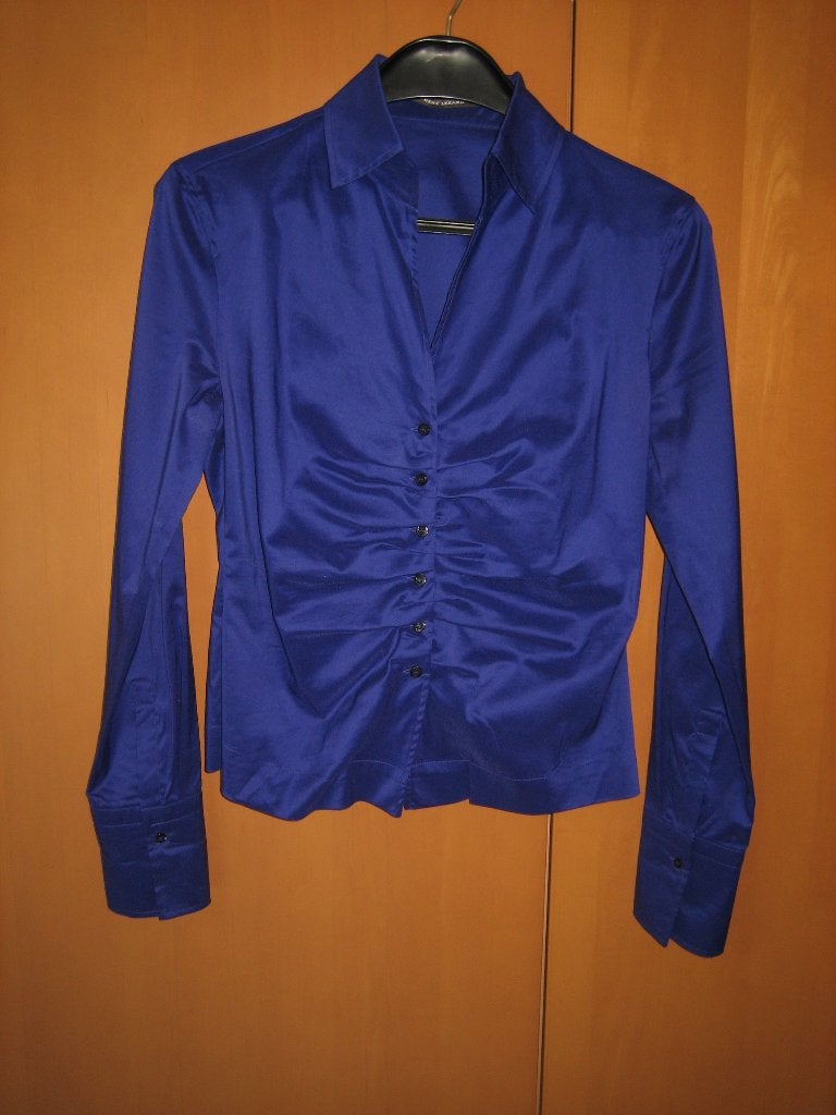 Feestelijke kobalt blauwe blouse RENÉ LAZARD 38 SNAZZEYS, Maat 38/40 (M), Nieuw, René Lazard, Verzenden