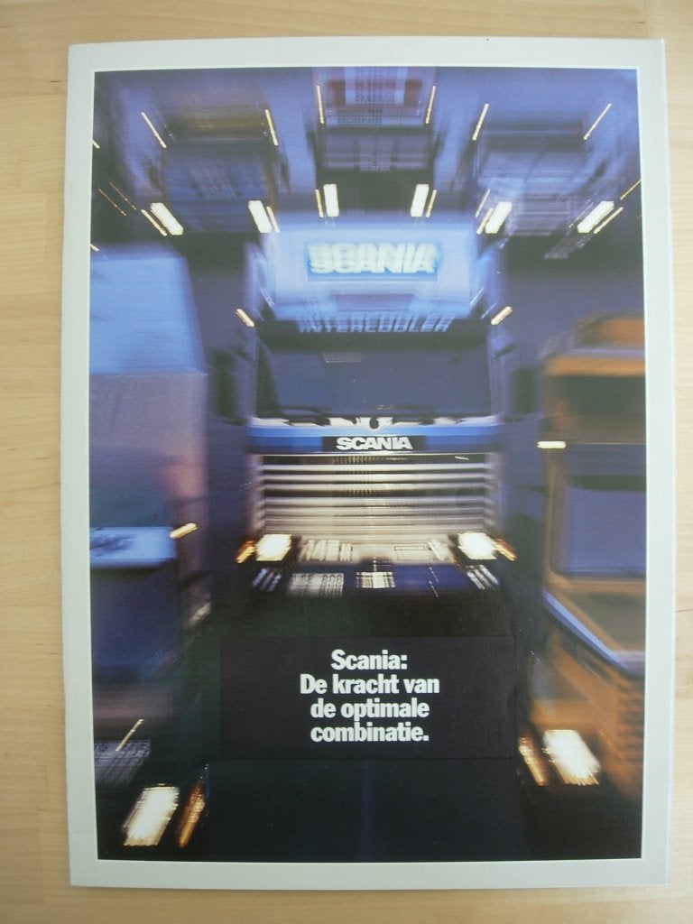 Scania 142 112 92 Programma Brochure 1987, Ophalen of Verzenden, Zo goed als nieuw, Overige merken, Scania
