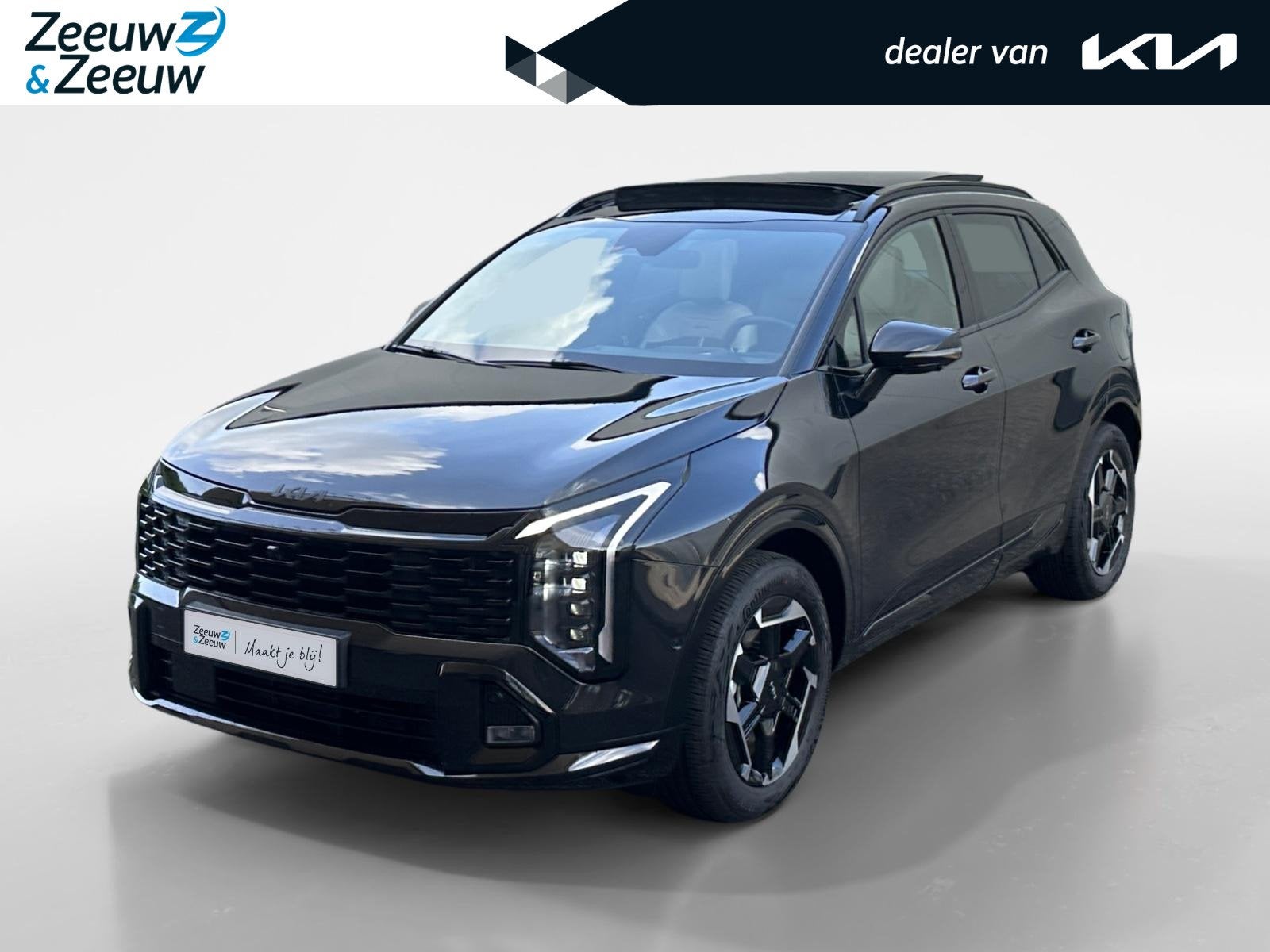 Kia Sportage 1.6 T-GDi Hybrid GT-PlusLine | TREKHAAK | 1510, Auto's, 12 maanden, 4 cilinders, Zwart, Origineel Nederlands