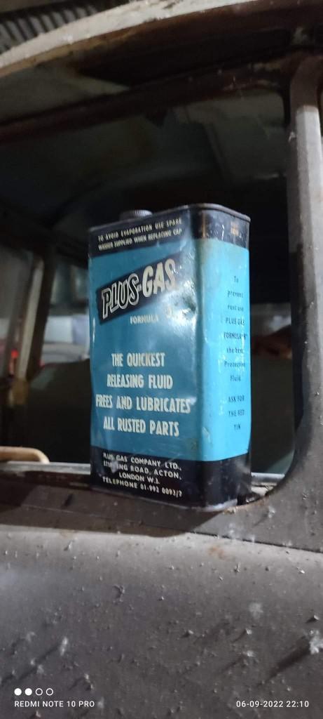 1 oude oliebidon plusgas, Ophalen of Verzenden, Zo goed als nieuw, Auto's