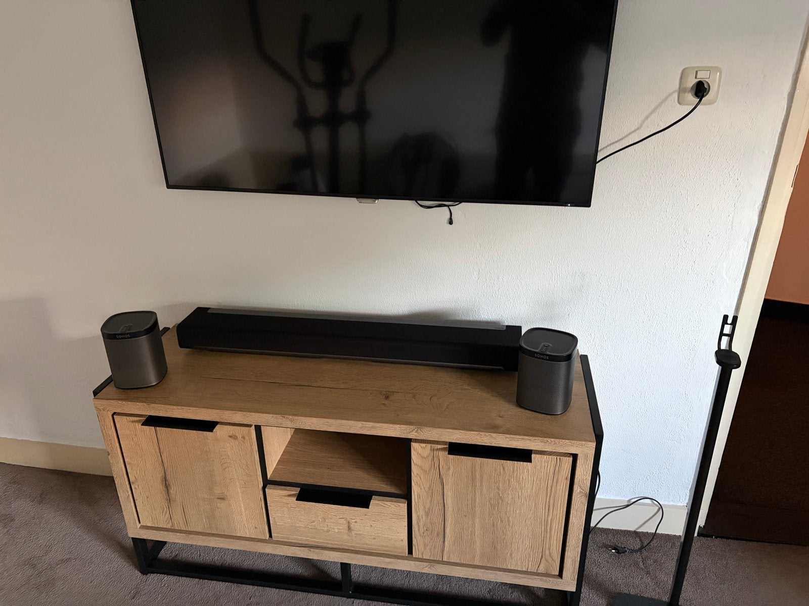 Sonos Playbar met 2x Play:1 en standaard, Audio, Tv en Foto, Luidsprekers, Ophalen, Gebruikt, Surroundset, Sonos