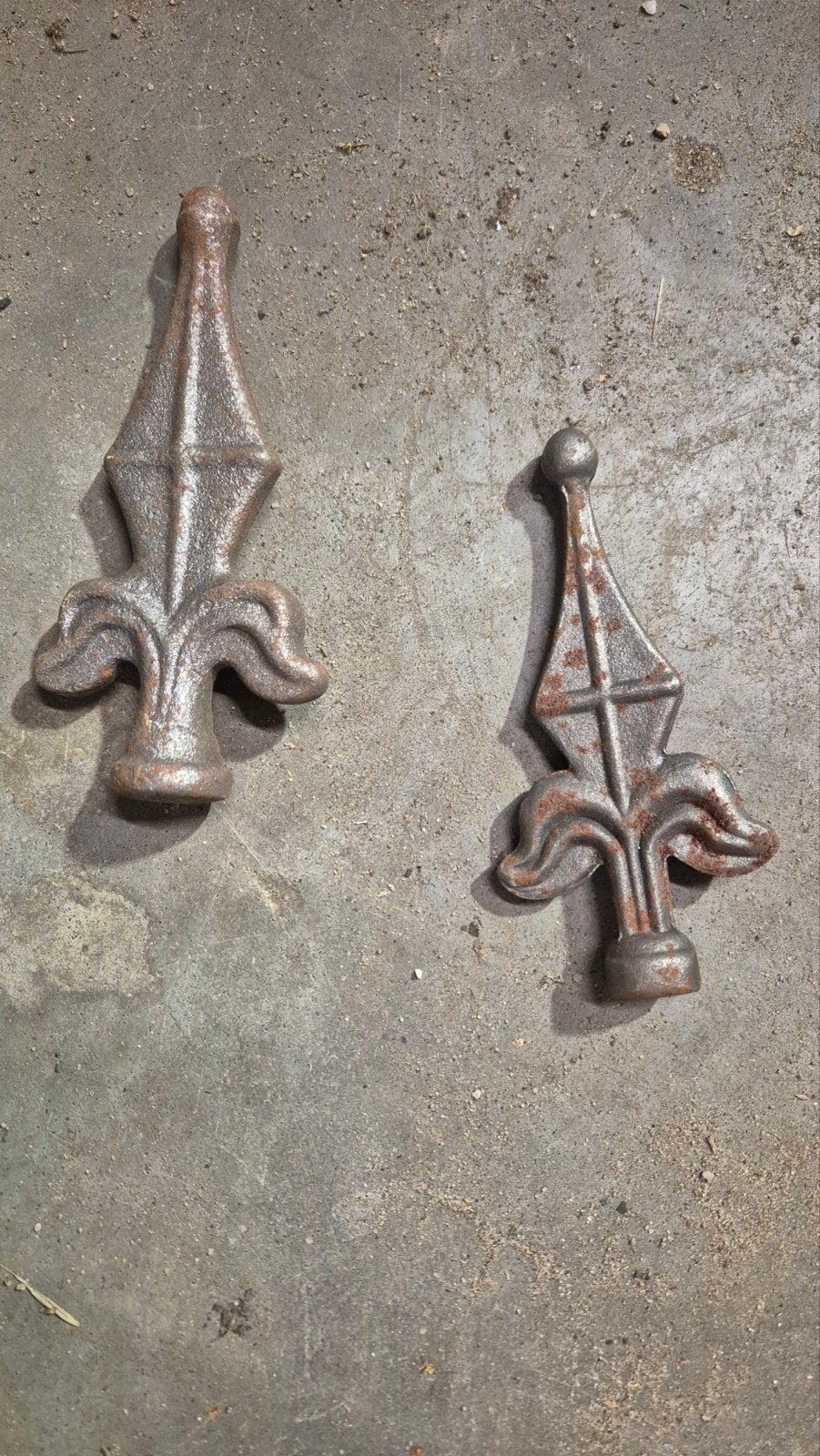 Decoratieve ijzeren punten voor hekwerk/poort, Doe-het-zelf en Verbouw, Ophalen of Verzenden, Gebruikt