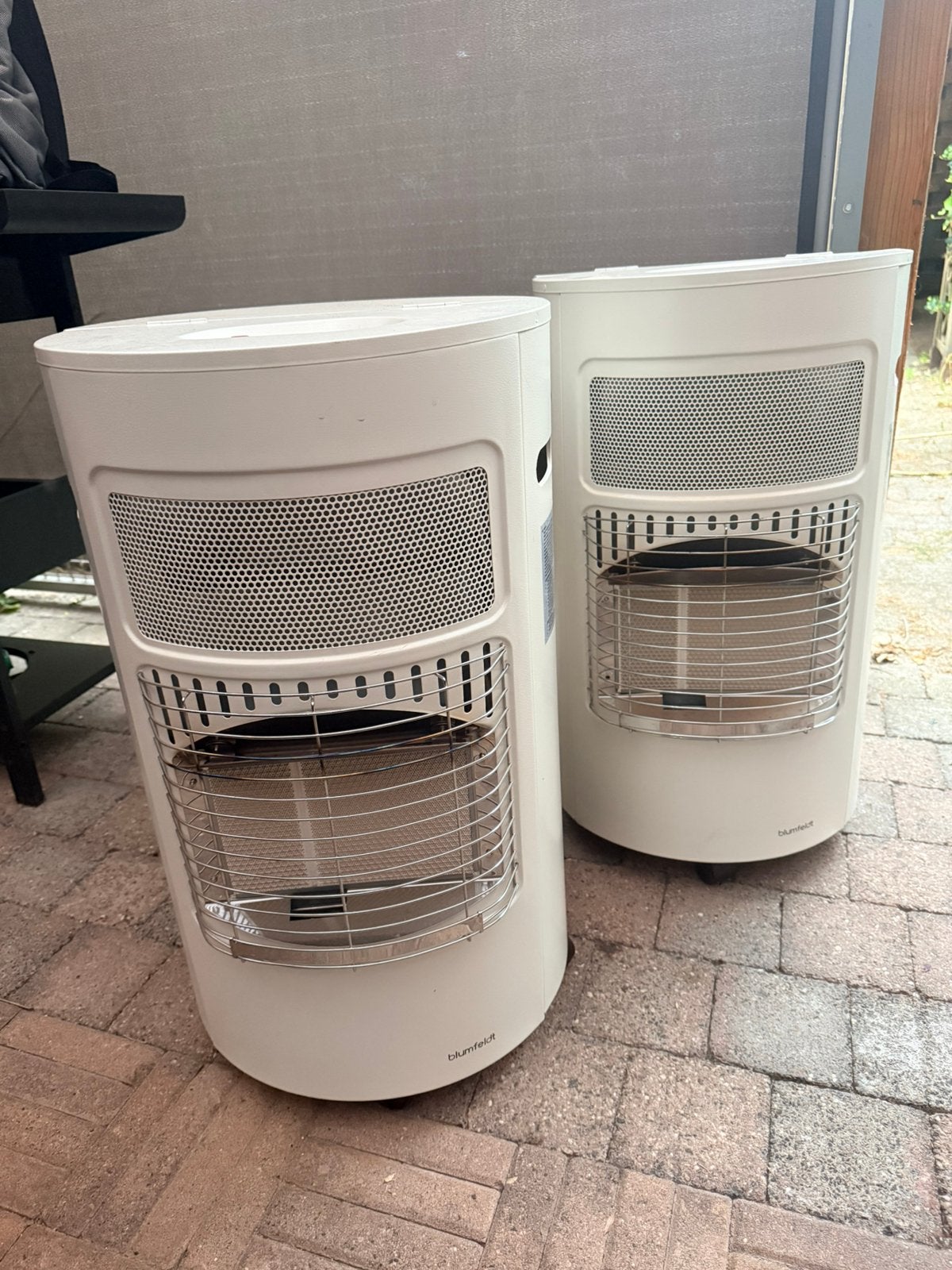 2x Blumfeldt 4Kw Infrarood Gaskachel - Gasheater, Huis en Inrichting, Ophalen, Gas, Zo goed als nieuw, Vrijstaand