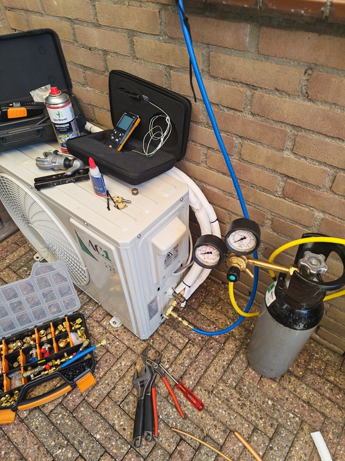 airco monteur stek monteur f-gasssen stek split unit, Witgoed en Apparatuur, Ophalen, Koelen en Ontvochtigen, Minder dan 60 m³