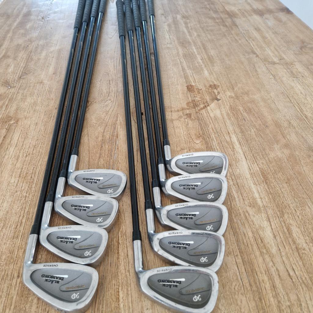 Black Diamond IJzerset 3-9, PW, SW Graphite Regular Flex, Sport en Fitness, Golf, Ophalen, Gebruikt, Set