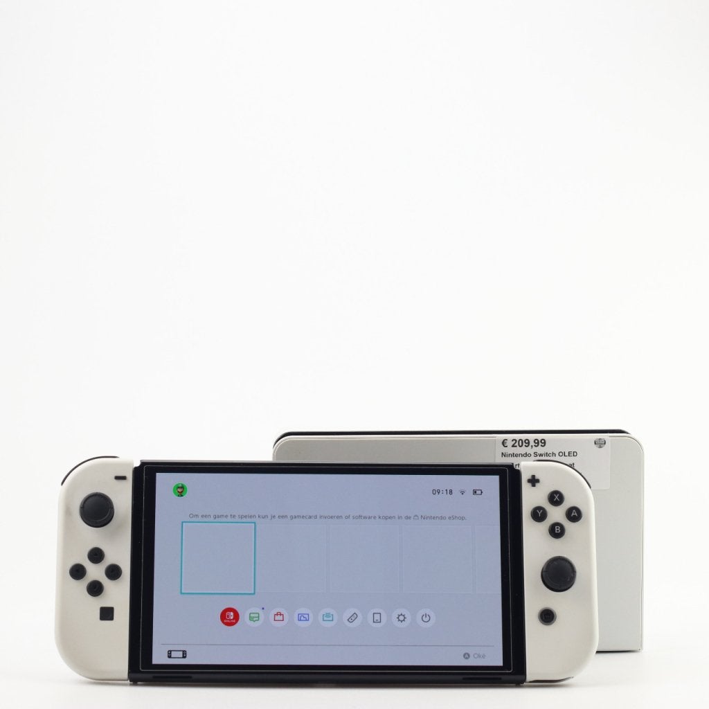 Nintendo Switch OLED Zwart/Wit | Nette staat, Nintendo, Zo goed als nieuw, Support@nintendo.com, 11-1 Hokotate-cho, Kamitoba, Minami-ku
Kyoto 601-8501
Japan