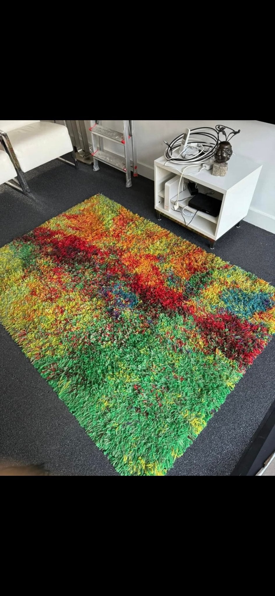 Vrolijk gekleurd vloerkleed - Shaggy tapijt, Ophalen, Gebruikt, 100 tot 150 cm, 150 tot 200 cm