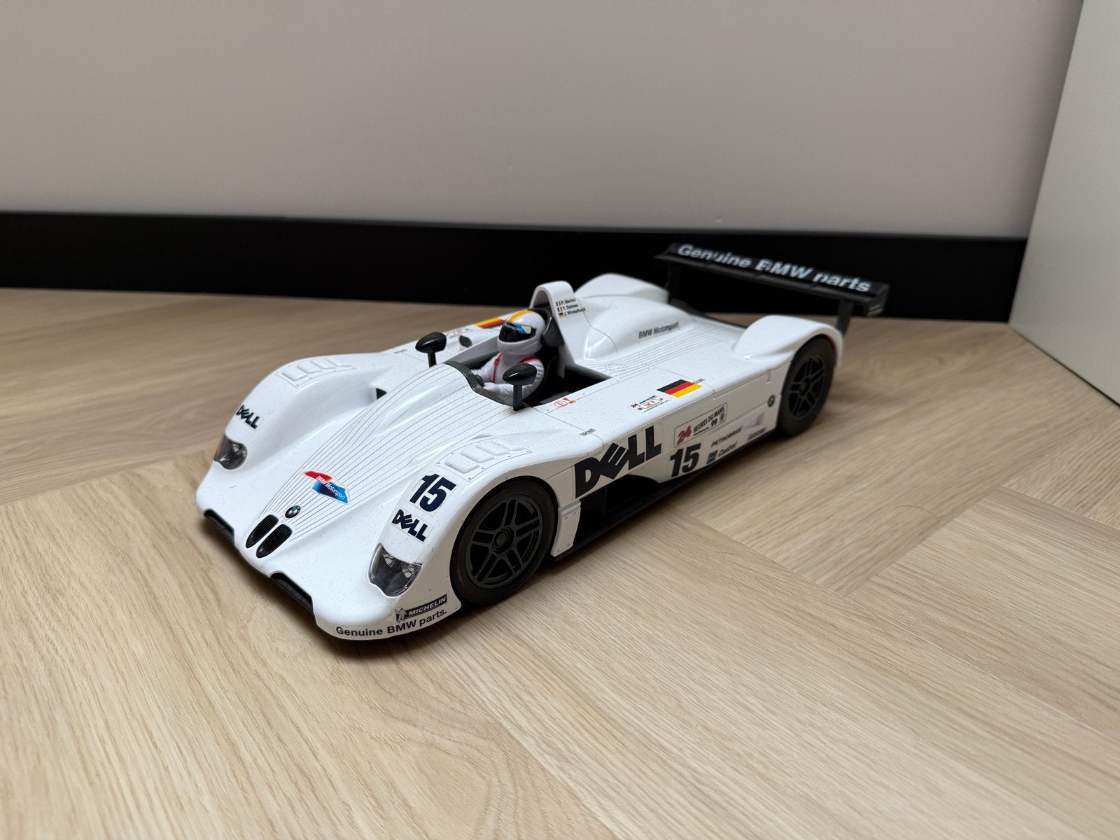 Rastar BMW V12 LMR Wit 1:14, Ophalen of Verzenden, Zo goed als nieuw, Overige merken