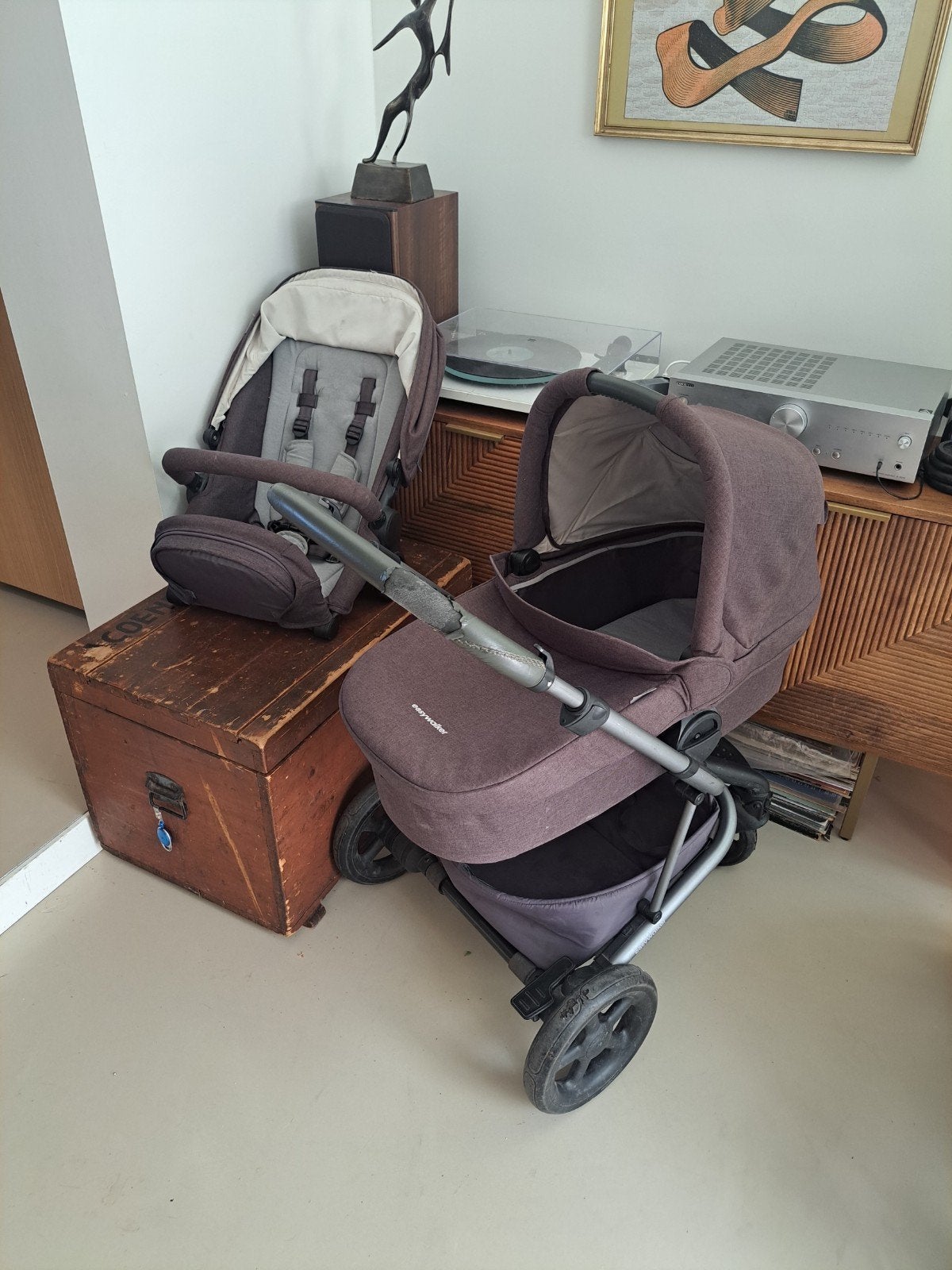 easywalker harvey kinderwagen, Kinderen en Baby's, Kinderwagens en Combinaties, Gebruikt, Combiwagen, Verstelbare duwstang, Ophalen