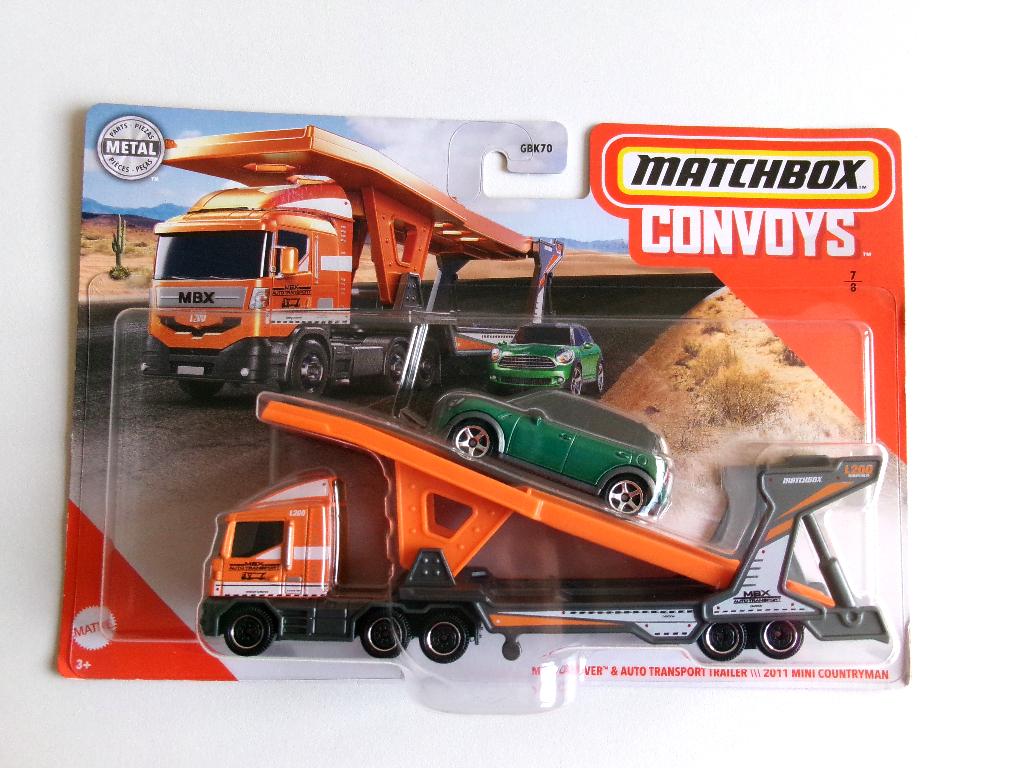 Autotransporter + Mini Countryman 1:62 Matchbox Convoys NEW, Hobby en Vrije tijd, Modelauto's | Overige schalen, Nieuw, Bus of Vrachtwagen