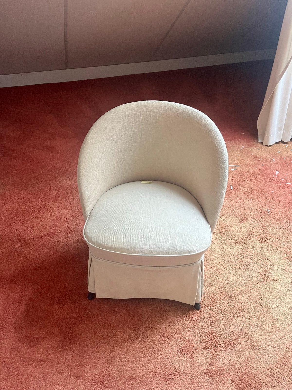 Comfortabele fauteuil in lichte stof, Ophalen, Gebruikt, Overige kleuren, Eén