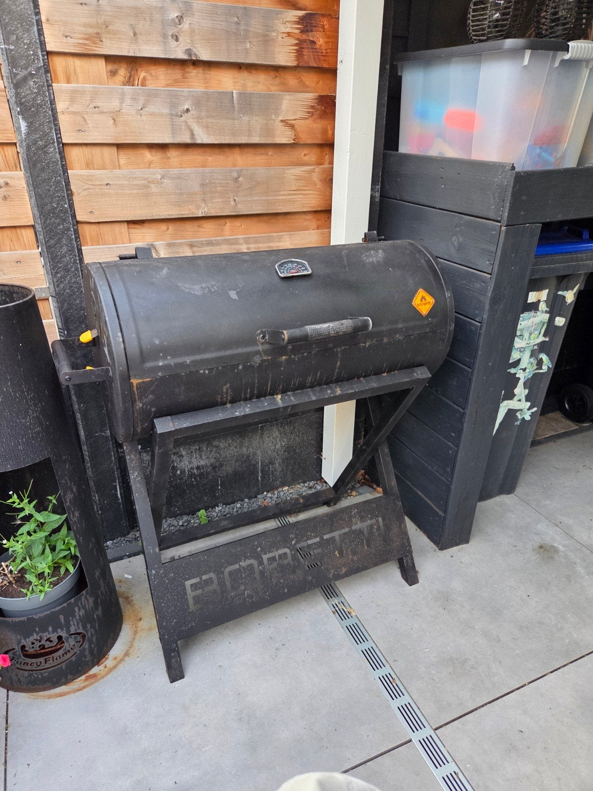 Mooie ruime Boretti barbecue, Ophalen of Verzenden, Gebruikt, Boretti