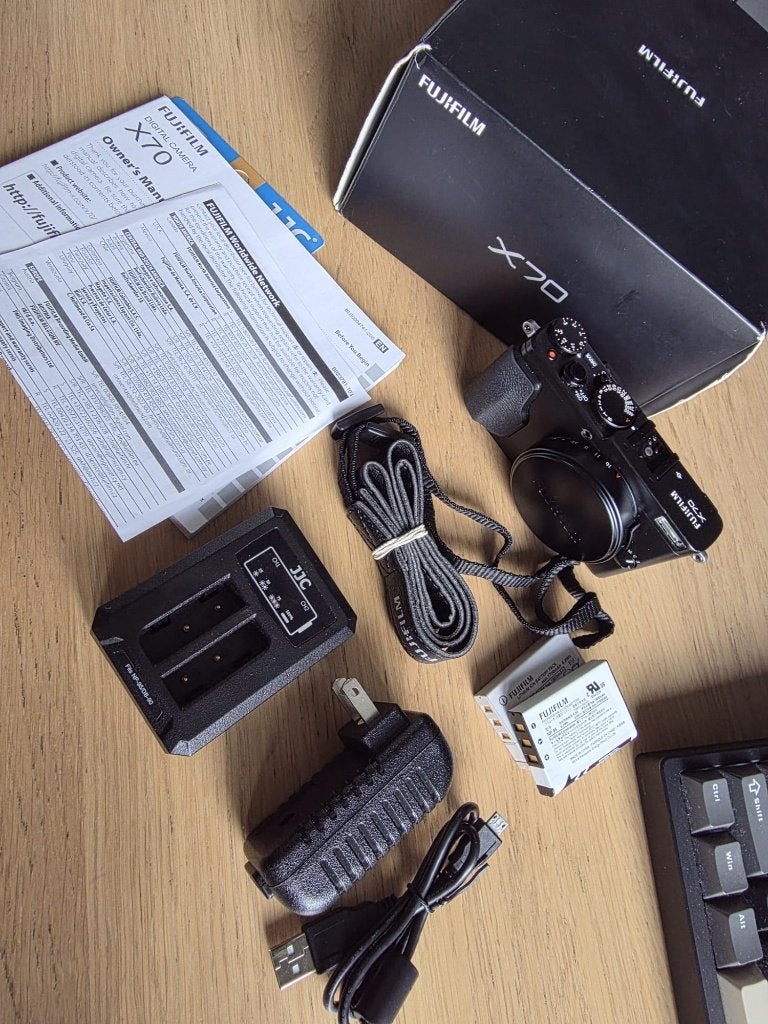 Fuji x70 black, Compact, Ophalen of Verzenden, Zo goed als nieuw, Geen optische zoom