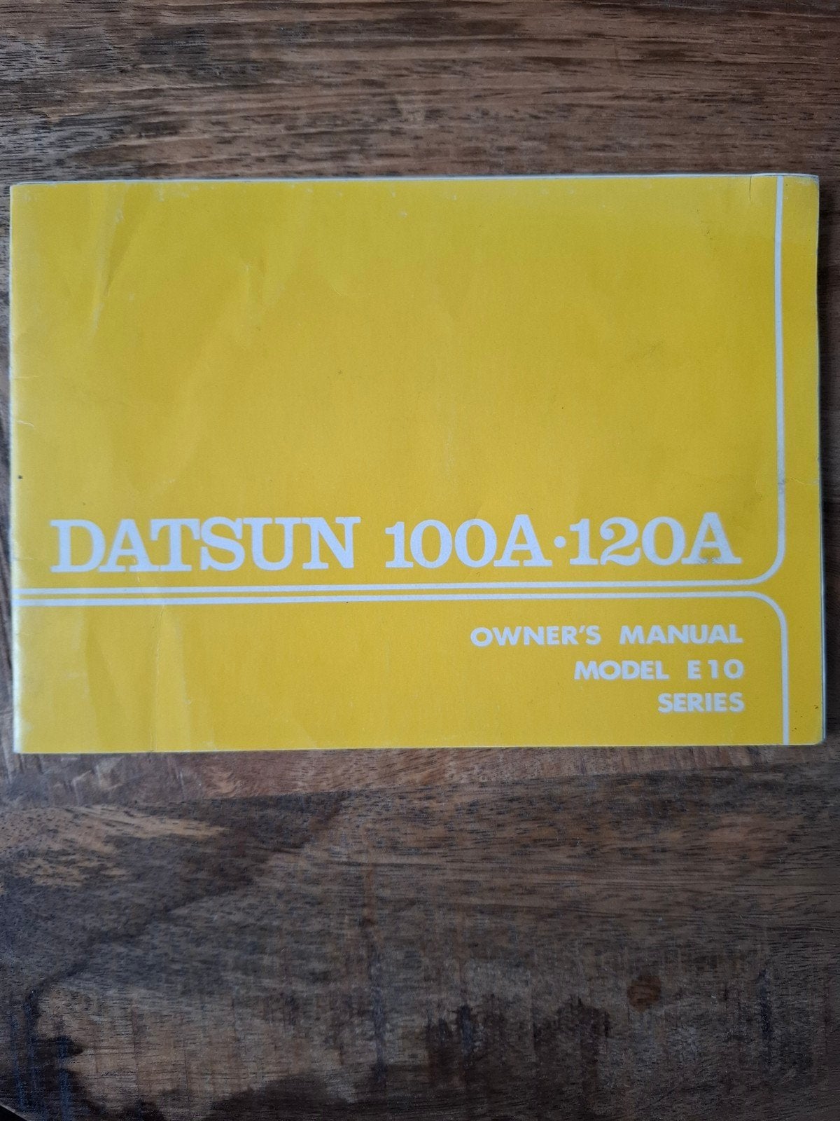 Datsun 100A 120A E10 Serie Gebruikershandleiding, Ophalen of Verzenden