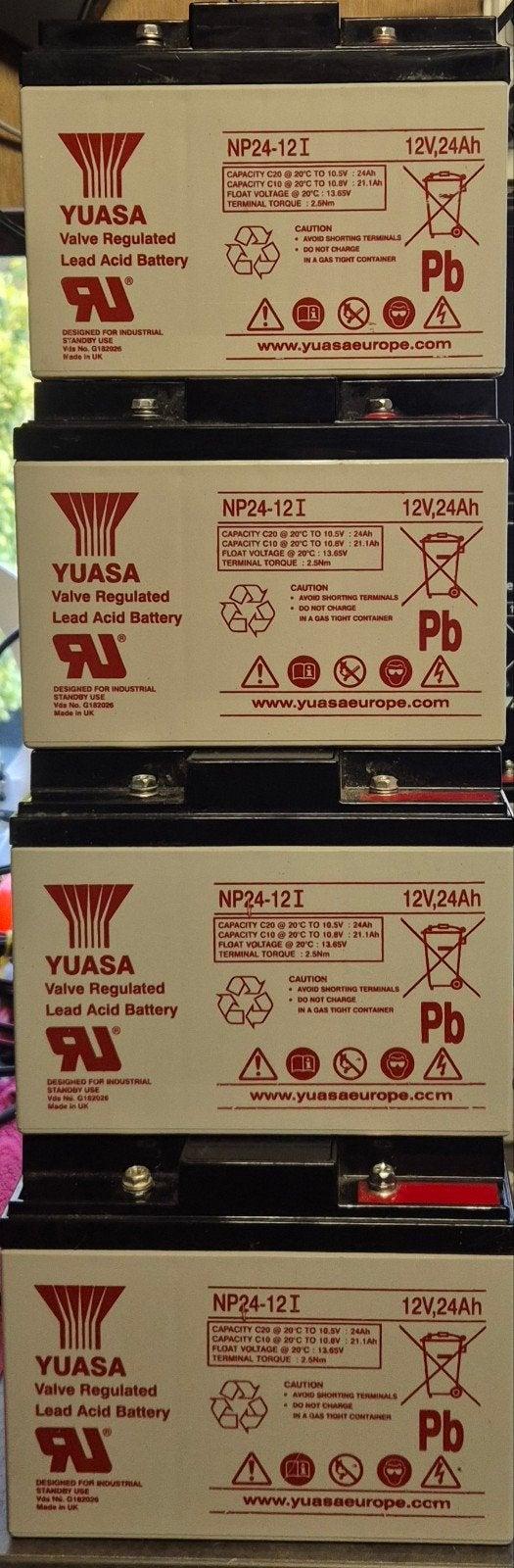 Yuasa NP24-12I Loodaccu 12V 24Ah - Nieuw, Ophalen of Verzenden, Gebruikt, Oplaadbaar