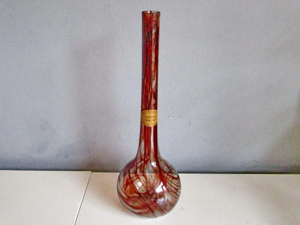 Frans studioglas (Verrerie de Saint-Just), ca 1950–1970 vaas, Ophalen of Verzenden, Huis en Inrichting