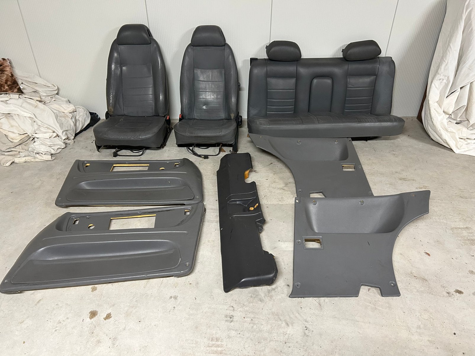 Saab 900 3-deurs lederen interieur compleet, Ophalen, Gebruikt, Saab