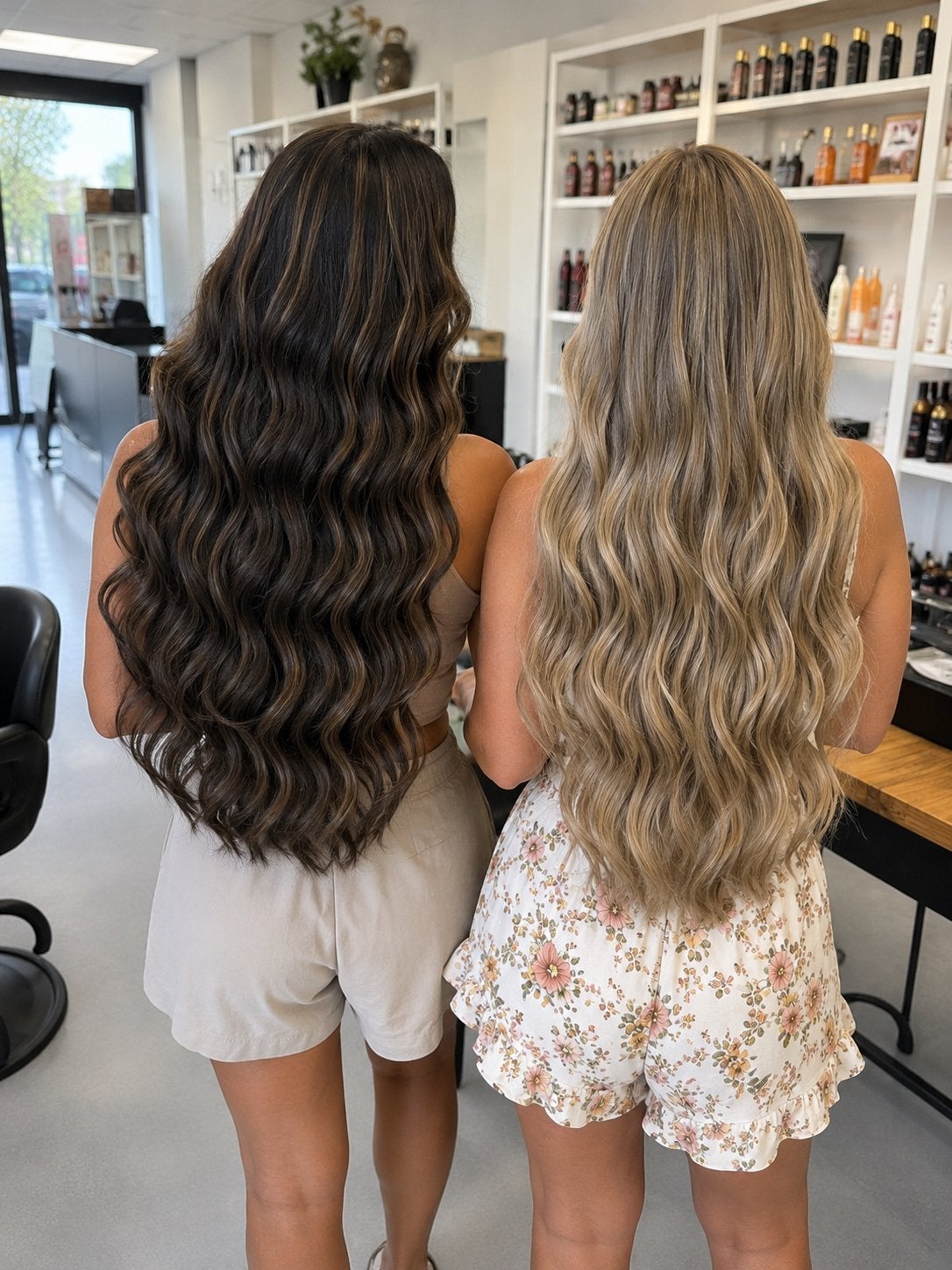Clip in Extensions Monofibrehair alle kleuren Actie €41, Ophalen of Verzenden, Zo goed als nieuw, Pruik of Haarverlenging
