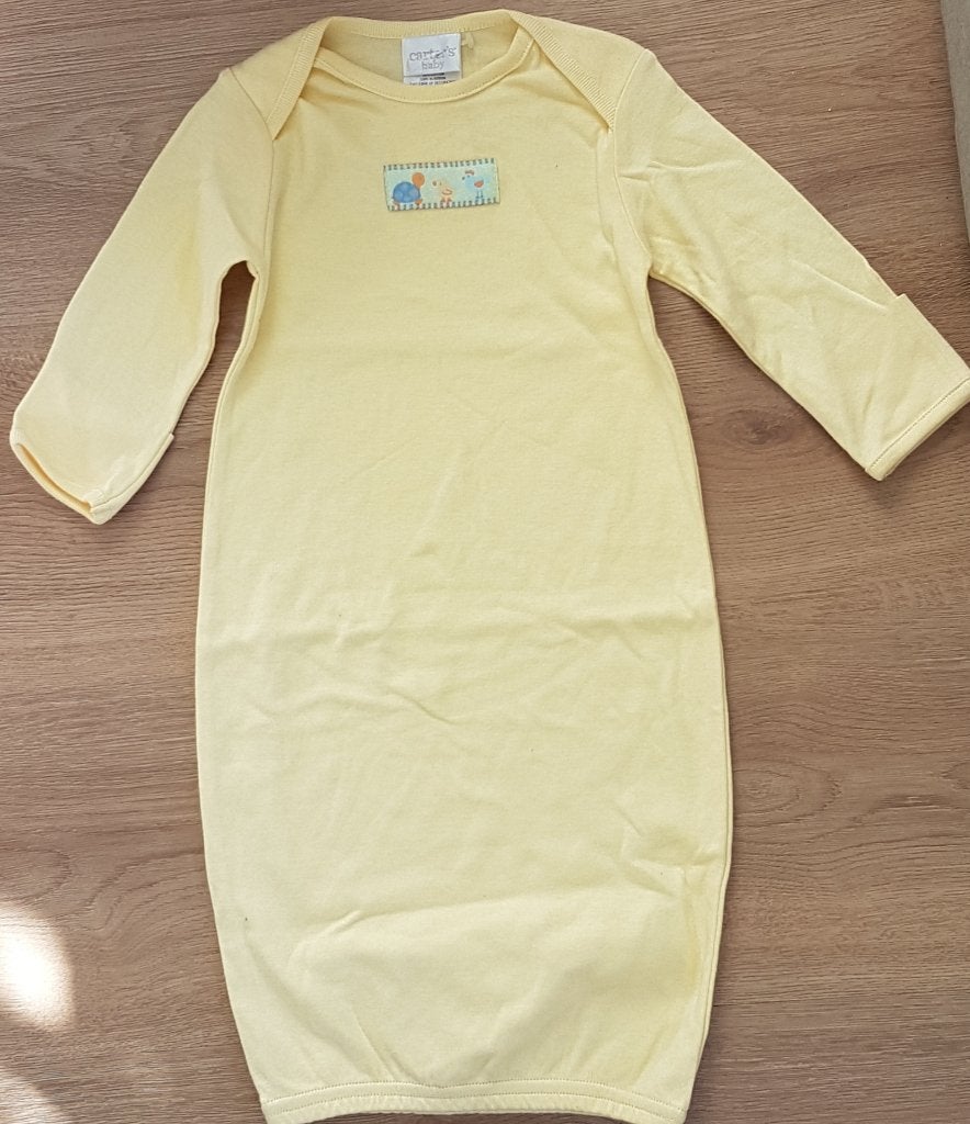 1-delig geel pak / pyjama maat 50/56 NIEUW (0010) a, Nacht- of Onderkleding, Carter's Baby, Nieuw, Ophalen of Verzenden