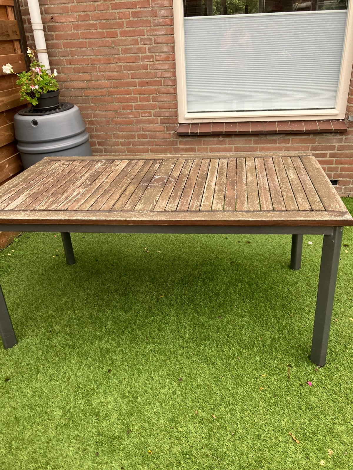 Gratis ophalen tuintafel, Ophalen, Gebruikt, Rechthoekig, Hout