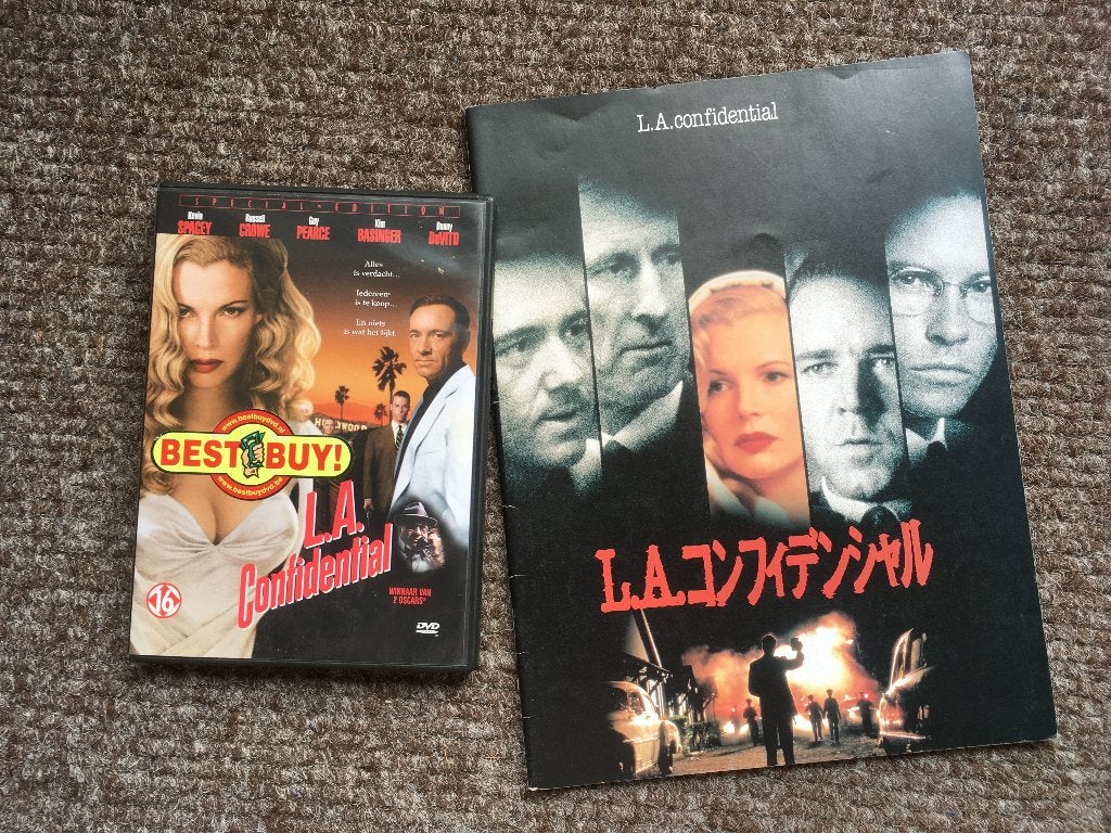 l a confidential dvd + japans programma pers brochure, Ophalen of Verzenden, Film, Overige typen