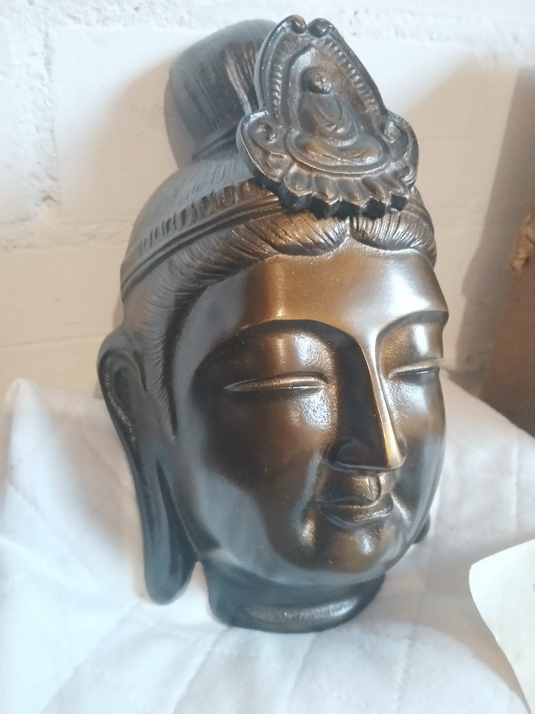 Japans Vintage Boeddha gezicht St. Kannon Kakurin, Ophalen of Verzenden