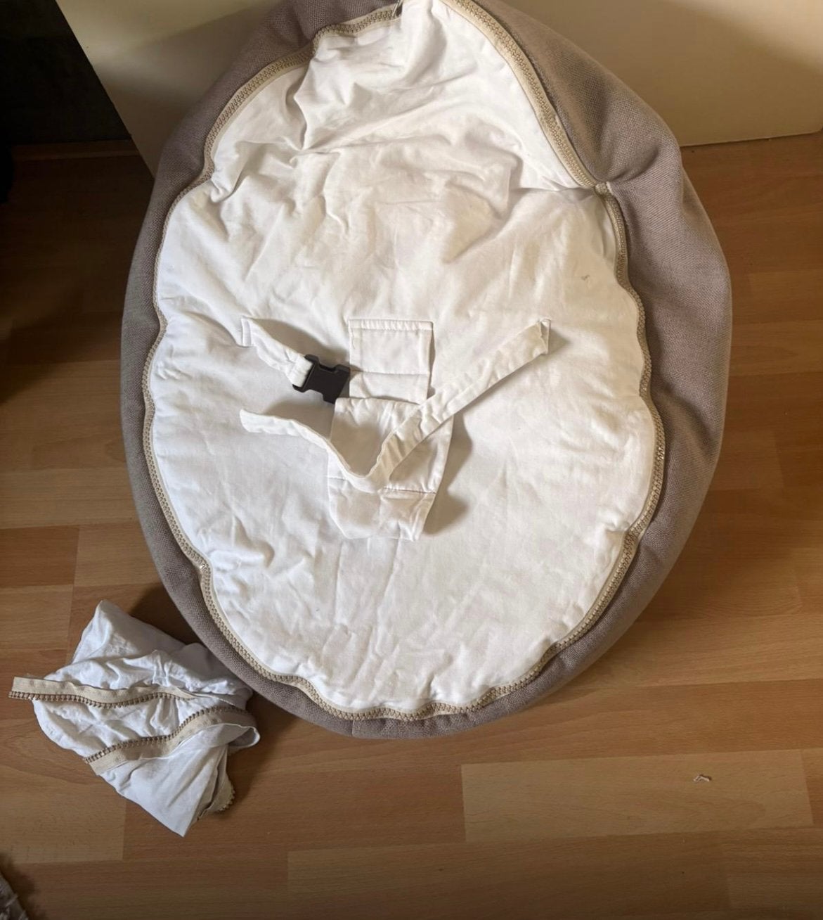 Doomoo seat baby zitzak taupe, Ophalen of Verzenden, Zo goed als nieuw