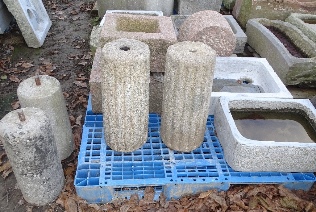 set stenen molenstenen  schampsteen schampstenen, Ophalen