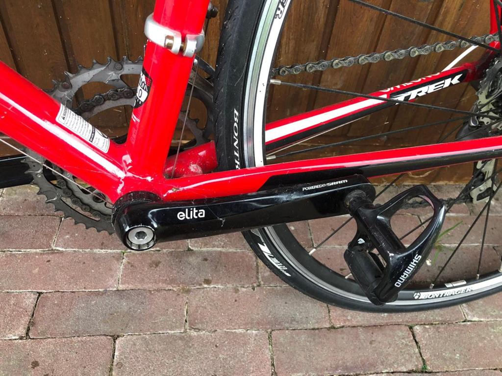 Trek racefiets, rood/wit, Shimano Tiagra/Sora, 60cm, Fietsen en Brommers, Fietsen | Racefietsen, Overige merken, Gebruikt, Aluminium