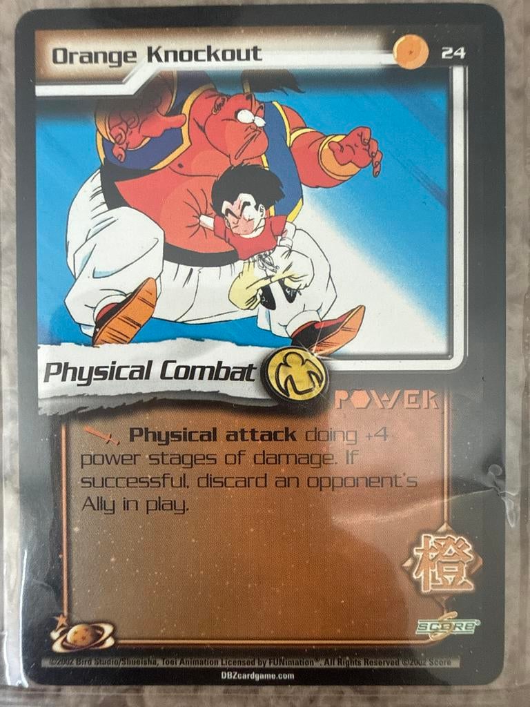 Dragon Ball Z kaart Orange Knockout, Ophalen of Verzenden, Gebruikt, Losse kaart