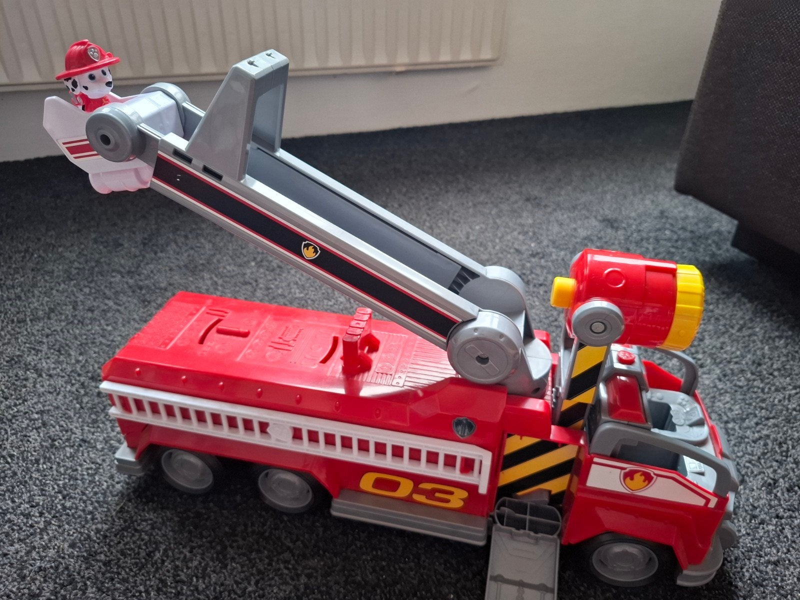 PAW Patrol Film Marshall Transformerende Brandweerwagen, Ophalen of Verzenden, Gebruikt