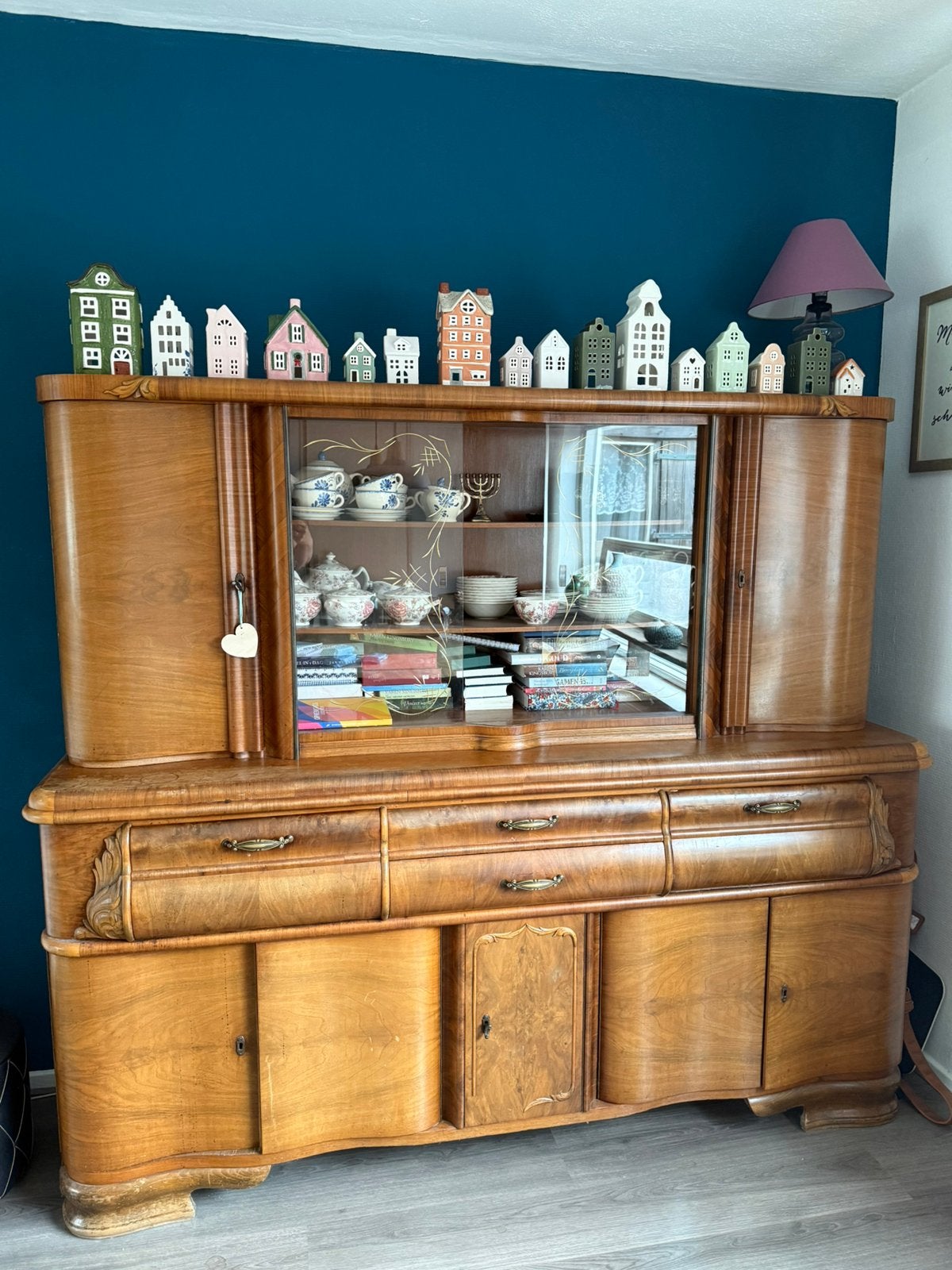 Unieke vintage kast, Gebruikt, Glas, Minder dan 100 cm, 25 tot 50 cm