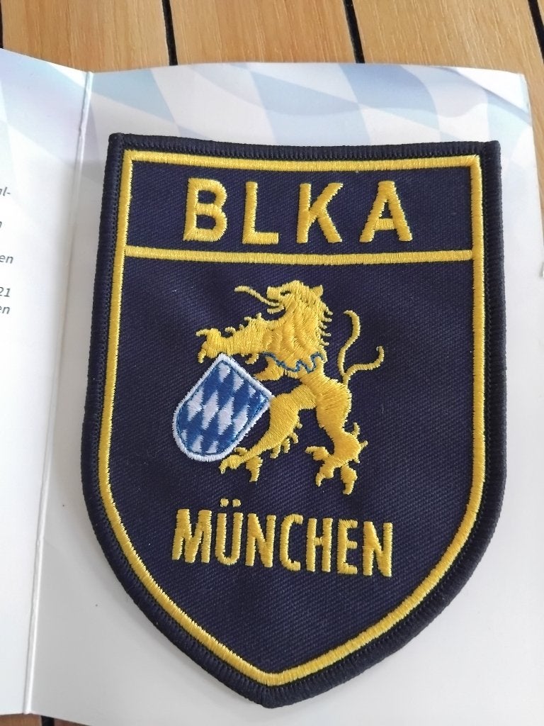 Original patches BLKA, German and Belgian police, Verzenden, Duitsland, Embleem of Badge