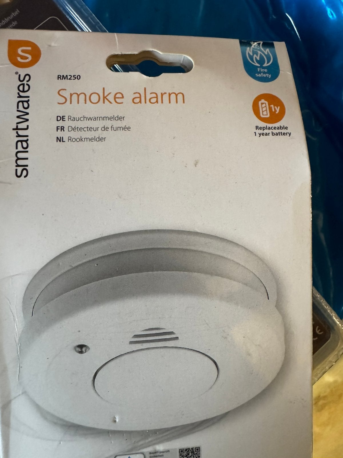 Brand detector/alarm, nieuw, Ophalen of Verzenden, Zo goed als nieuw, Detector, Sensor of Melder, Rook