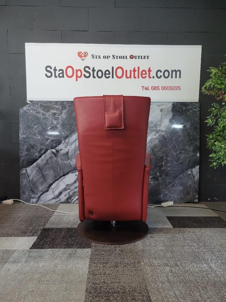 Staopstoel Prominent Toscana met accu en lumbaalsteun, Minder dan 75 cm, Leer, Ophalen of Verzenden, Zo goed als nieuw